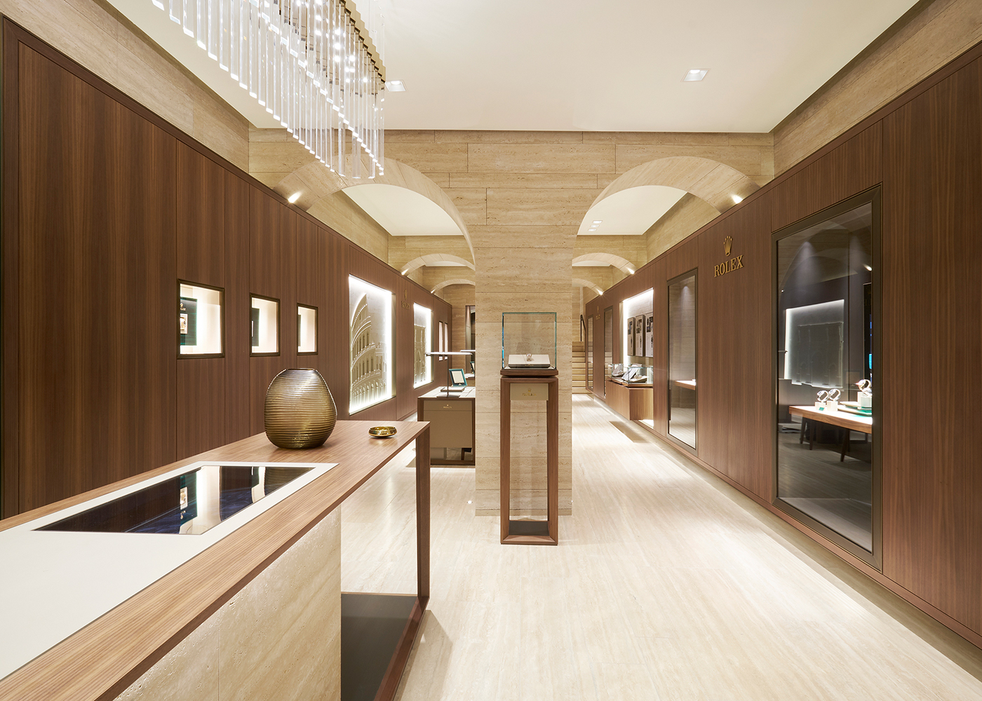 Ambiente della Boutique Rolex Roma: