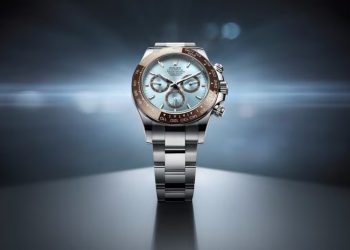 ROLEX Cosmograph Daytona Platinum Watch Ice Blue Index Dial 116506